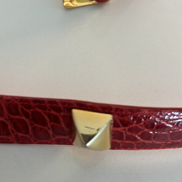 Alligator Roman Studs Gold Hardware  1" wide - Picture 4 of 16